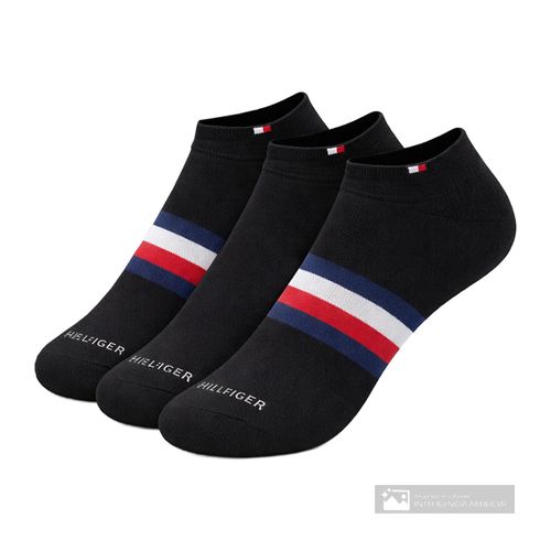 Pack de 3 pares de calcetines Tommy Hilfiger no show multicolor para hombre