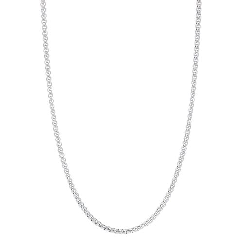 Collar de eslabones redondos de acero para hombre