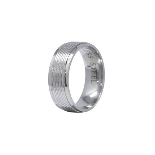 Anillo de banda de acero inoxidable para hombre