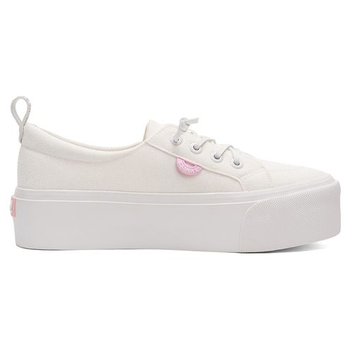 Zapato casual Coral Octavia 3 color blanco (glitter) para mujer
