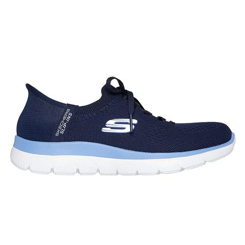 Zapato casual Skechers Summits color azul para mujer