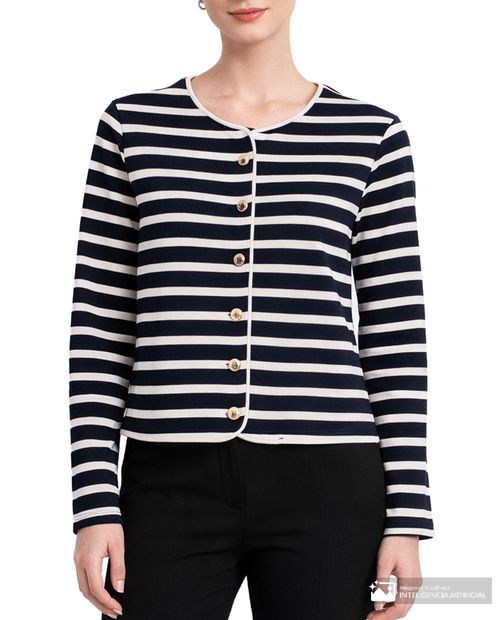 Suéter Nicolle cárdigan rayado para mujer