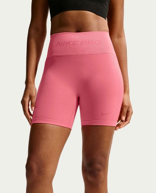 Legging corta deportiva Nike rosada estampada para mujer