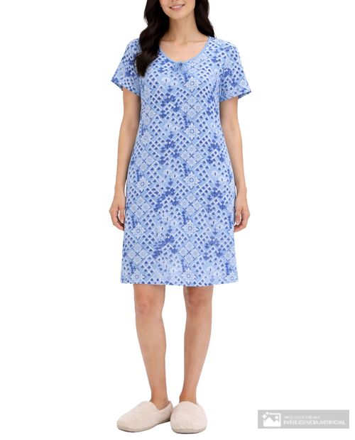 Camisón St. Jacks estampado manga corta para mujer