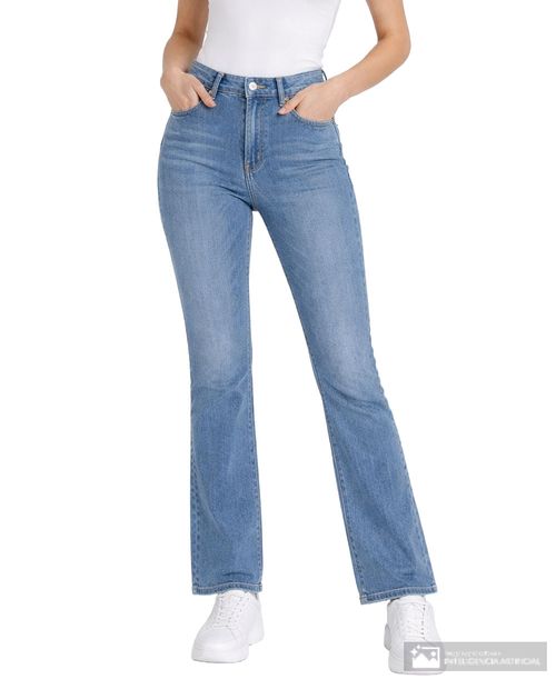 Jeans Most Wanted bootcut azul de cintura alta para mujer