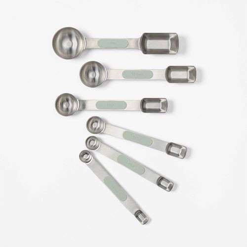 Set de cucharas medidoras Figmint de acero inoxidable 6 piezas