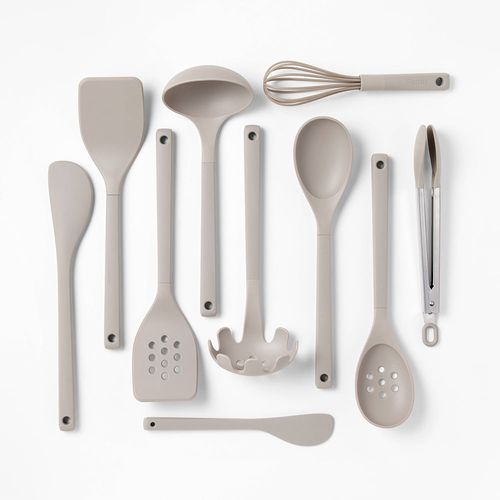 Set de utensilios Figmint de silicón 10 piezas