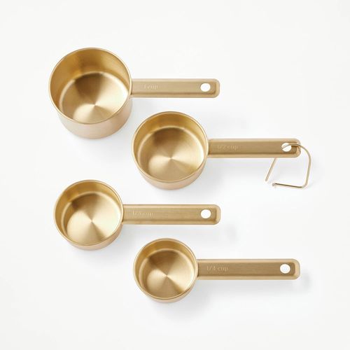 Set de cucharas medidoras Figmint de acero inoxidable 4 piezas