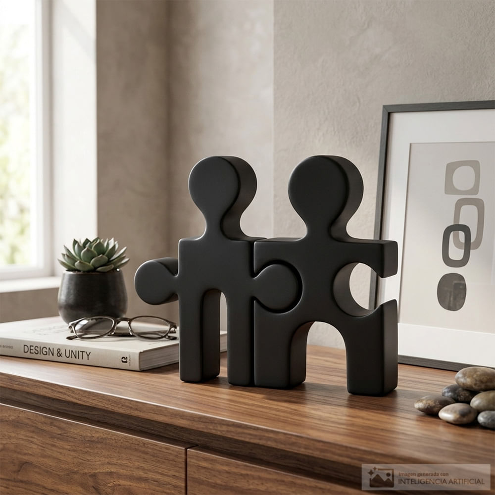 Juego de 2 figuras rompe cabezas 22.7x5.8x2 cm