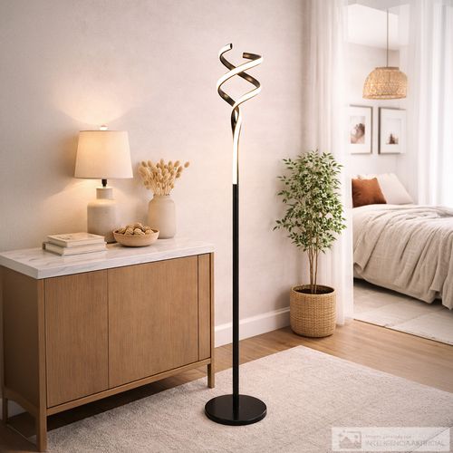 Lámpara decorativa de pedestal con luz led 28x150 cm