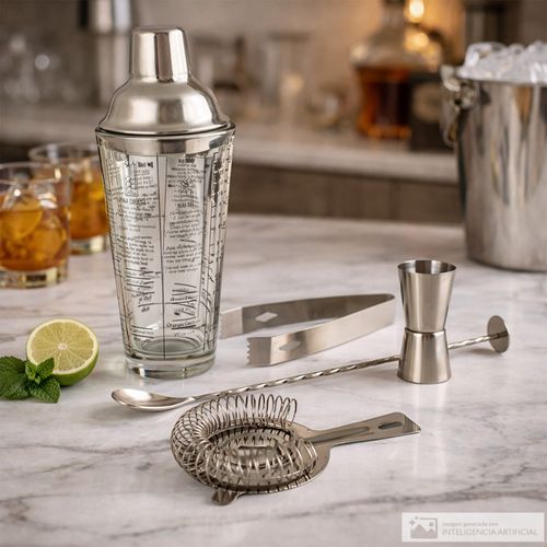 Juego de accesorios de bar 5 piezas 11.5x9 cm