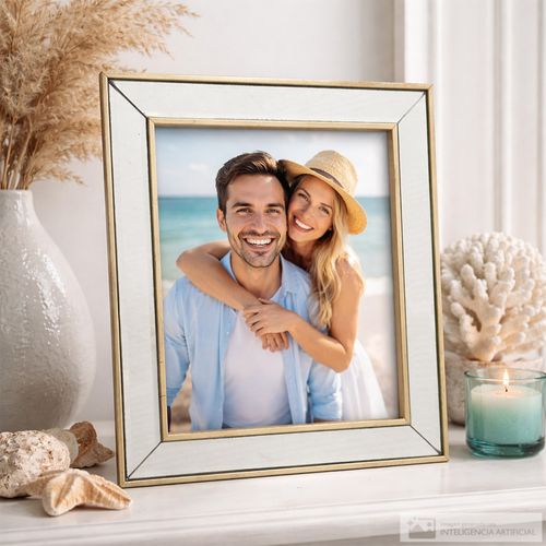 Portarretrato de plástico con marco 26.9x32 cm