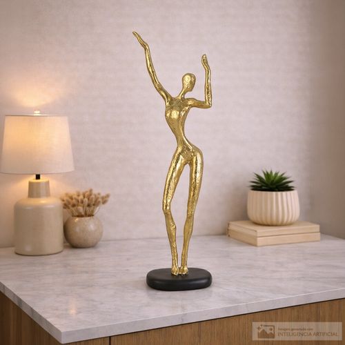Figura decorativa humana abstracta 14x7.5x42 cm