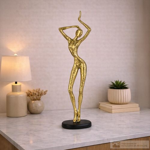 Figura decorativa humana abstracta 16x9x50 cm