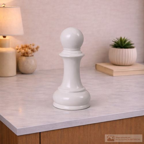 Figura decorativa peón de ajedrez 11x23 cm