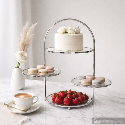 Porta pastel de vidrio 25x44 cm