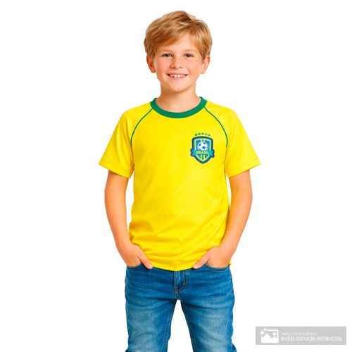 Camiseta deportiva de Brasil para niño
