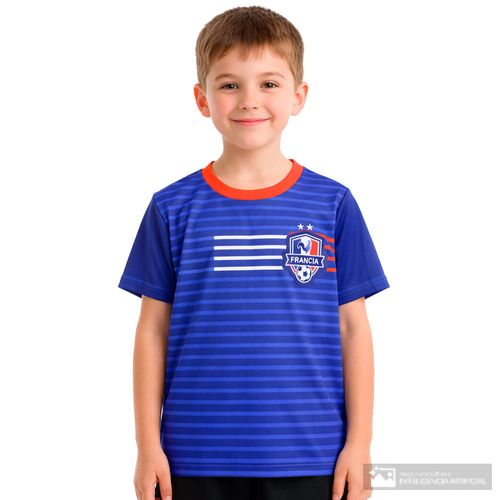 Camiseta deportiva de Francia para niño