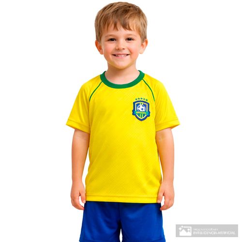 Camiseta deportiva de Brasil para niño