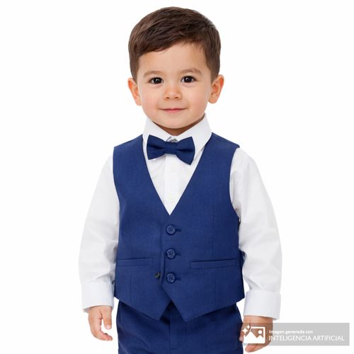 Conjunto de 3 piezas bicolor formal para niño