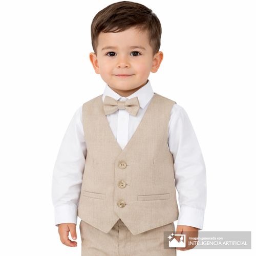 Conjunto de 3 piezas bicolor formal para niño