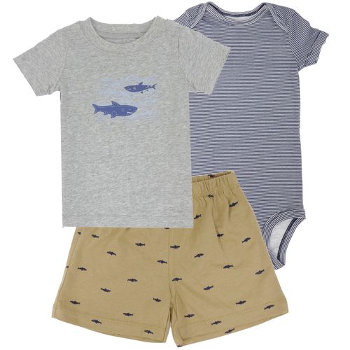 Conjunto de 3 piezas multicolor para bebé niño