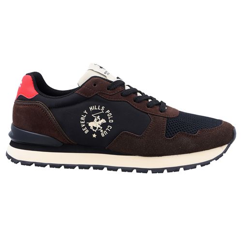 Zapato deportivo Beverly Hills Polo Club negro/café para hombre