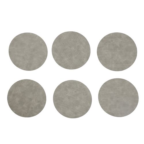 Set de 6 portavaso redondos de plástico