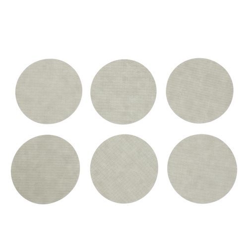 Set de 6 portavaso redondos de plástico