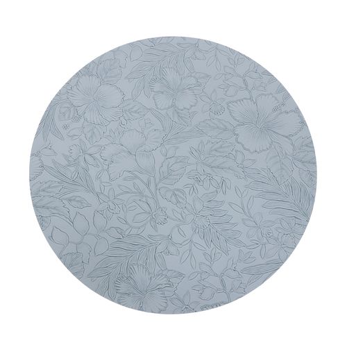 Individual redondo diseño floral de plástico para mesa 37 cm