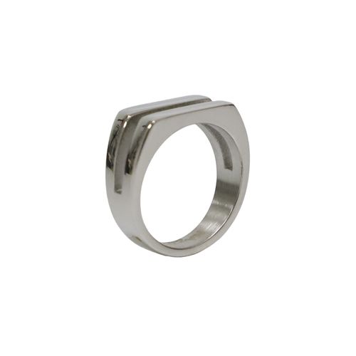 Anillo de brass plateado para hombre