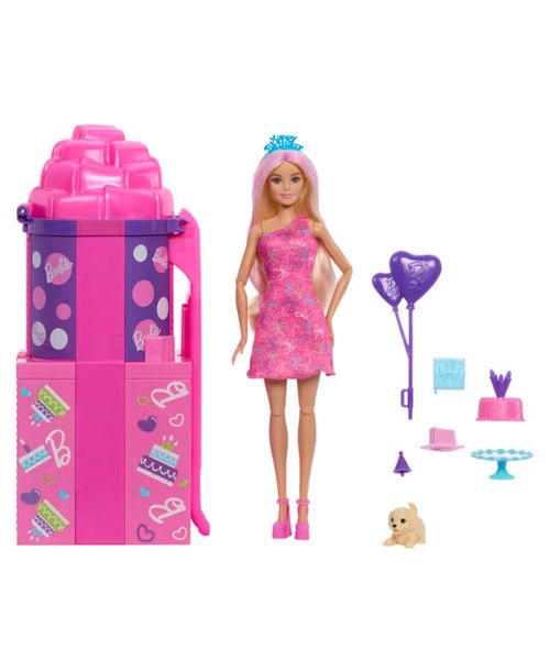 Muñeca Barbie Rise & Surprise con 12 Sorpresas y Cambio de Color