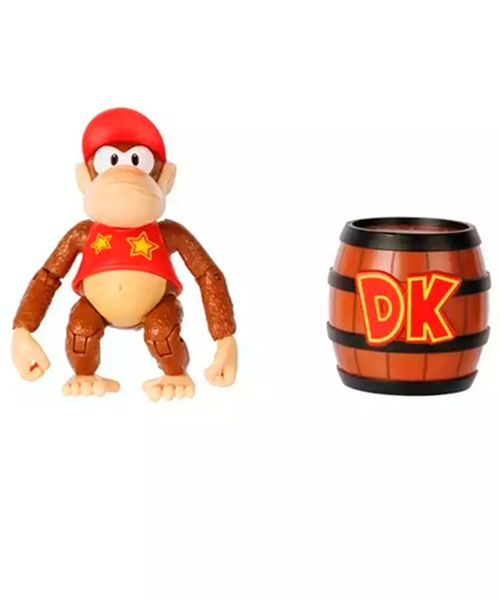 Figura articulada Nintendo Diddy Kong 10 cm