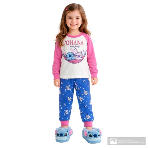 Pijama de 2 piezas con estampado de Stitch para niña