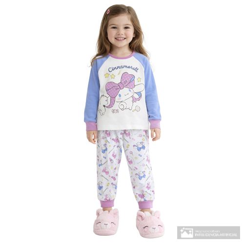 Pijama de 2 piezas multicolor con estampado para niña