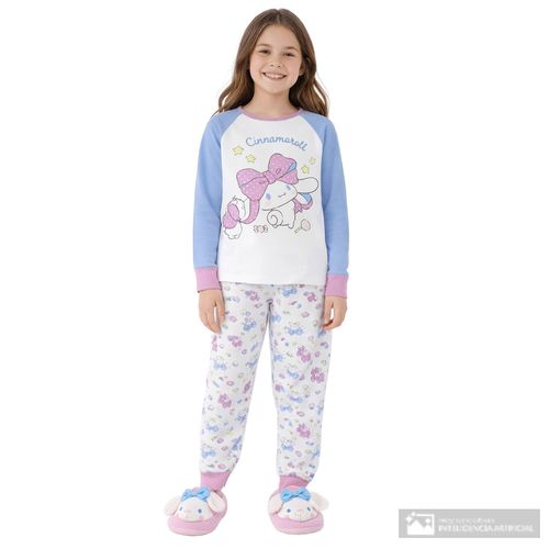 Pijama de-2-piezas-multicolor con estampado para niña