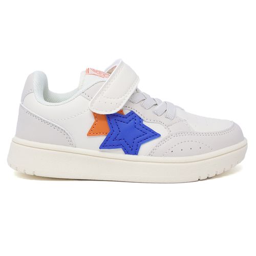 Zapato deportivo casual Spalding beige con estrella para niña