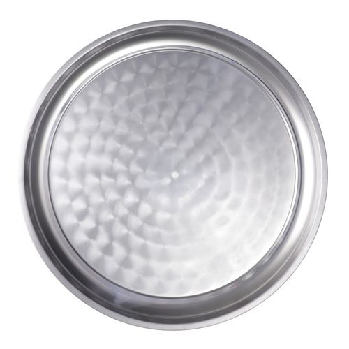 Plato redondo acero inoxidable 45.5x3cm