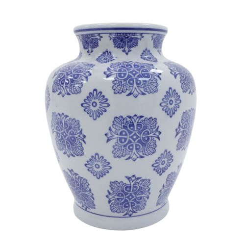 Jarrón decorativo de cerámica con diseño 30x14.5 cm