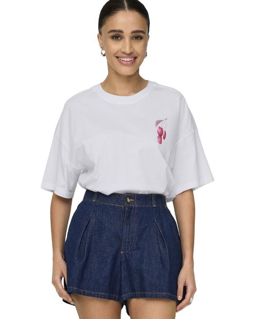 Camiseta Only estampada manga corta para mujer