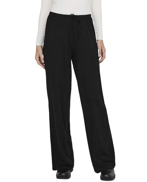 Pantalón Only pull on negro de cintura alta para mujer