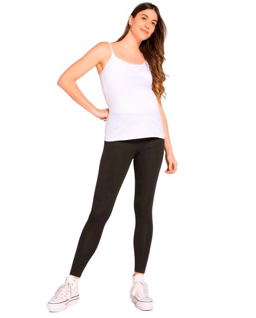 Legging maternal Ohma negra de cintura alta para mujer
