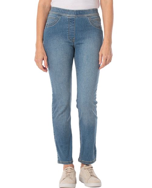 Pantalón Punt Roma skinny azul denim para mujer