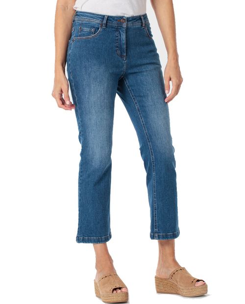 Jeans Punt Roma straight azul denim para mujer