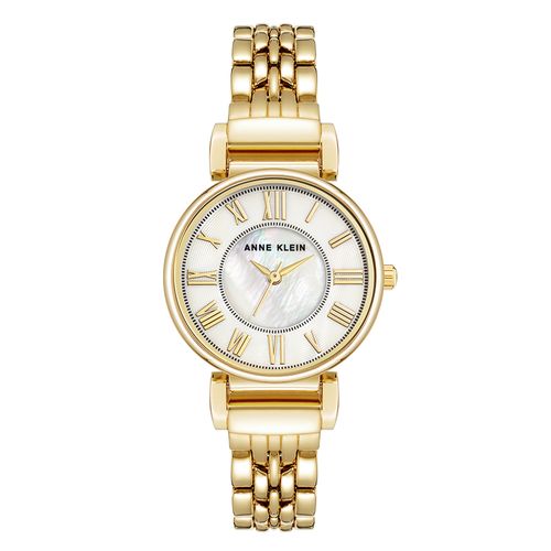 Reloj Anne Klein análogo de metal dorado para mujer