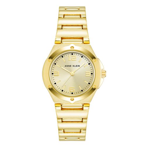 Reloj Anne Klein análogo de metal dorado para mujer