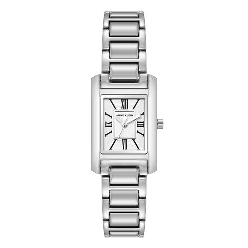 Reloj Anne Klein análogo de metal plateado para mujer