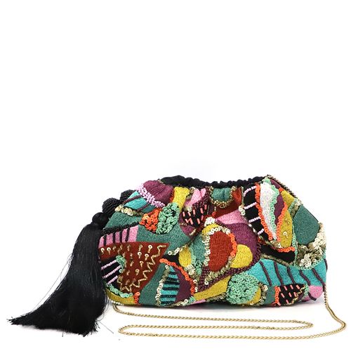 Cartera clutch Sfera multicolor para mujer