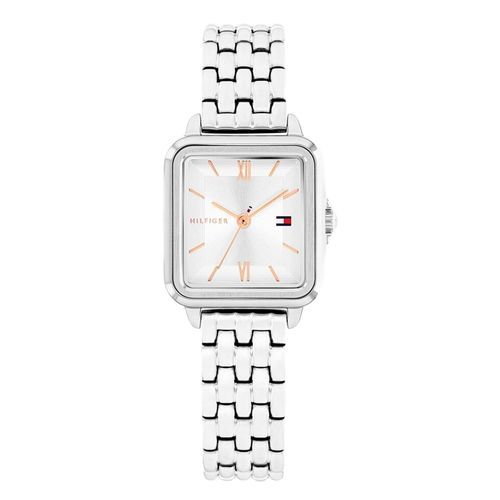 Reloj Tommy Hilfiger análogo de acero plateado para mujer