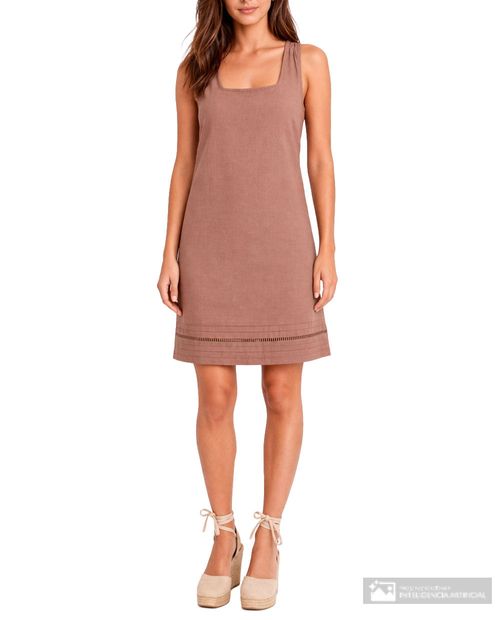 Vestido Sabrina café heather para mujer